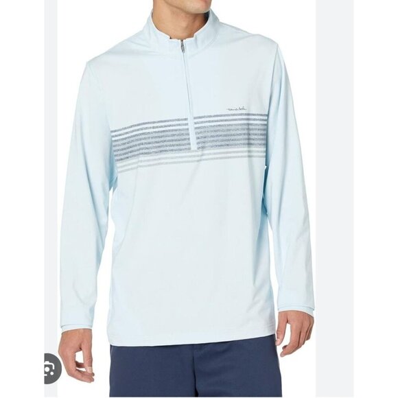 Travis Mathew sz XXL men half zip performance pullover blue blanket - Picture 1 of 16